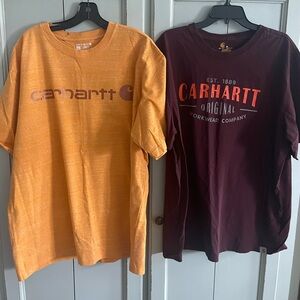 Carhartt Orange and Maroon T-Shirts